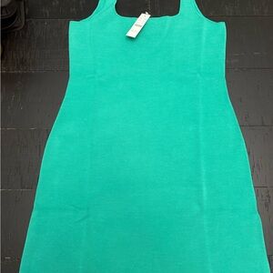 J Crew Sleeveless Green Dress